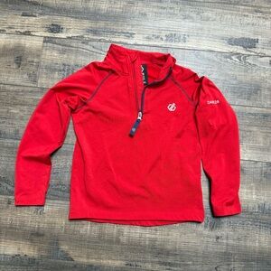 Dare2b Vibrant Red Kids' Size 3-4 Years 1/4 Zip Long Sleeve Pullover